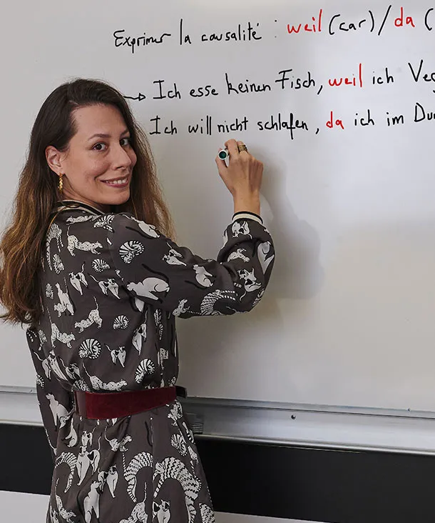 Enseignante Institut Molière d'allemand
