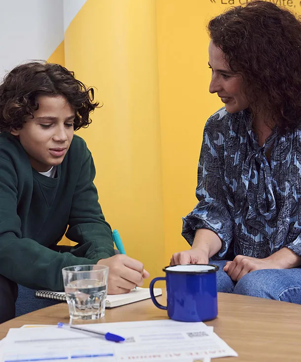 Cours particuliers d'un élève de collège avec un professeur Institut Molière